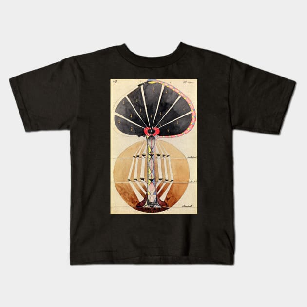 High Resolution Hilma af Klint The Tree Of Knowledge No 3 Series W 1915 Kids T-Shirt by tiokvadrat